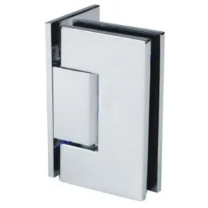 Boston Heavy Duty Large Wall to Glass Hinge with L Type Mounting Plate - Brushed Gun Metal by Estelle, a Bathroom Fixtures for sale on Style Sourcebook