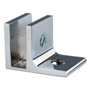 Boston Wall to Glass 90 Degree Clamp with Leg Brushed Gun Metal by Estelle, a Bathroom Fixtures for sale on Style Sourcebook