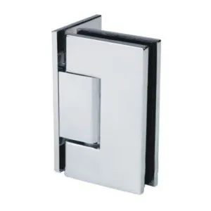 Stealth Wall to Glass 90 Degree Hinge with Offset Plate Brushed Gun Metal by Estelle, a Bathroom Fixtures for sale on Style Sourcebook