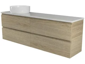 Billie Vanity 1500mm Left WG Basin SilkSurface AC Top Wall hung by Timberline, a Vanities for sale on Style Sourcebook