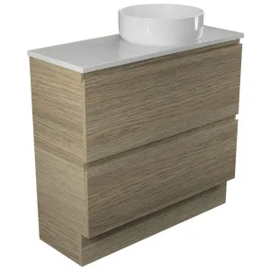 Billie Vanity 900mm Right WG Basin SilkSurface AC Top Floor standing by Timberline, a Vanities for sale on Style Sourcebook