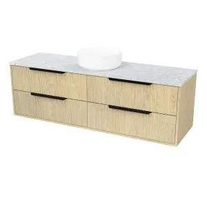 Emmett Vanity 1500mm Centre WG Basin SilkSurface AC Top Wall hung by Timberline, a Vanities for sale on Style Sourcebook