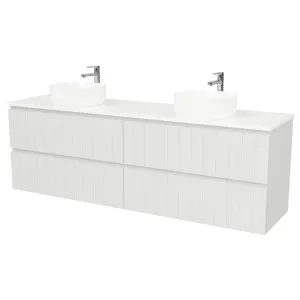 Henley Vanity 1800mm Double WG Basins SilkSurface AC Top Wall hung by Timberline, a Vanities for sale on Style Sourcebook