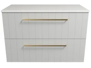 Henley Vanity 900mm Centre WG Basin SilkSurface AC Top Wall hung by Timberline, a Vanities for sale on Style Sourcebook