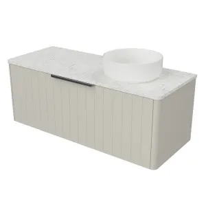 Saba Vanity 1200mm Right WG Basin SilkSurface AC Top Wall hung by Timberline, a Vanities for sale on Style Sourcebook