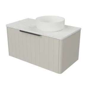 Saba Vanity 900mm Right WG Basin SilkSurface AC Top Wall hung by Timberline, a Vanities for sale on Style Sourcebook