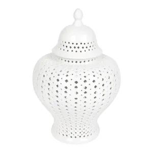 Minx Temple Jar - Medium White by CAFE Lighting & Living, a Vases & Jars for sale on Style Sourcebook