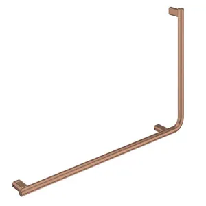 90° Care Left-Hand Rail, Brushed Copper by Fienza, a Bathroom Accessories for sale on Style Sourcebook