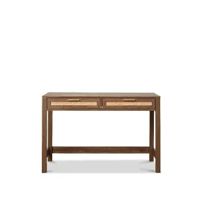 Noosa Rattan Desk - Walnut - Mocka by Mocka., a Desks for sale on Style Sourcebook