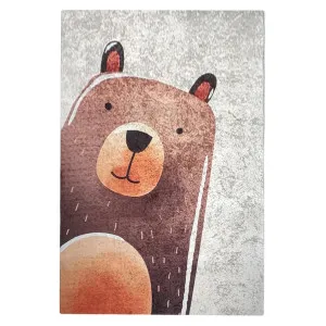 Happy Bear 120x180cm Kids Printed Indoor Floor Rug by Luxo Home Decor, a Kids Rugs for sale on Style Sourcebook