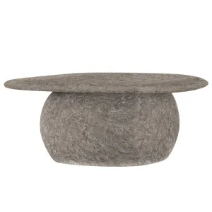 Cam Textured Round Outdoor Concrete Coffee Table in Stone by Luxo Outdoors, a Tables for sale on Style Sourcebook