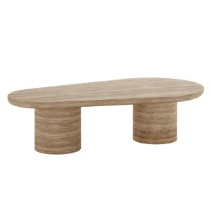 152cm Amarosa Curved Outdoor Concrete Coffee Table in Beige by Luxo Outdoors, a Coffee Table for sale on Style Sourcebook