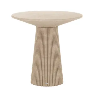 Darien 80cm Round Concrete Bistro Table in Ivory by Luxo Outdoor, a Console Table for sale on Style Sourcebook