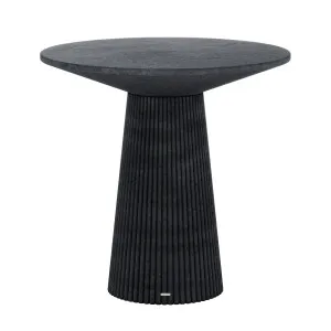 Darien 80cm Round Concrete Bistro Table in Grey Marble by Luxo Outdoor, a Console Table for sale on Style Sourcebook