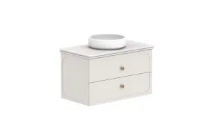 Madden 900 Wall Hung Centre Bowl, Feather Grey by ADP, a Vanities for sale on Style Sourcebook