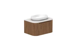 Surry 750 Wall Hung Centre Bowl, Wall Hung, Florentine Walnut by ADP, a Vanities for sale on Style Sourcebook