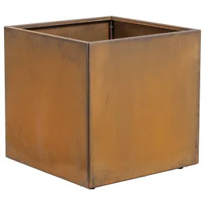 Fulton 60x60cm Corten Steel Square Planter, Rust by Schots Home Emporium, a Baskets, Pots & Window Boxes for sale on Style Sourcebook