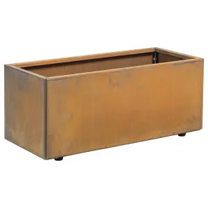 Denver 75x32x32cm Corten Steel Rectangular Planter, Rust by Schots Home Emporium, a Baskets, Pots & Window Boxes for sale on Style Sourcebook