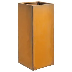 Sanford 40x100cm Corten Steel Tall Square Planter, Rust by Schots Home Emporium, a Baskets, Pots & Window Boxes for sale on Style Sourcebook
