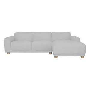 Mitchell 2.5 Seater Sofa + Chaise RHF in Harmony Silver by OZ Design, a Sofas for sale on Style Sourcebook