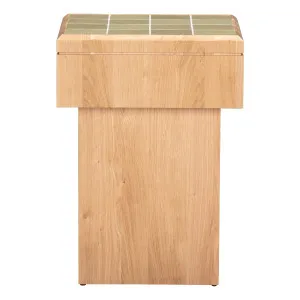 Jolie Side Table in Ceramic Green / Oak by OZ Design, a Side Table for sale on Style Sourcebook