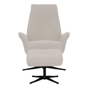 Nolan Recliner Chair + Ottoman in Monza Cream by OZ Design, a Chairs for sale on Style Sourcebook
