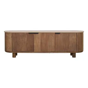 Osman Entertainment Unit 170cm in Concrete Render Mocha / Reclaimed Teak by OZ Design, a Entertainment Units & TV Stands for sale on Style Sourcebook