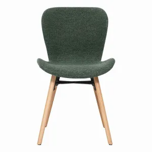 Batilda Dining Chair in Monza Green / Oak Leg by OZ Design, a Dining Chairs for sale on Style Sourcebook