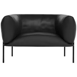 Molinari Rondo Armchair - Club Leather Black RDOARMCHL4C014 by Molinari, a Chairs for sale on Style Sourcebook