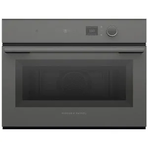 Fisher & Paykel 60cm Series 7 Minimal Compact Combi-Microwave Oven- Grey Glass OM60NMLG1 by Fisher & Paykel, a Microwave Ovens for sale on Style Sourcebook