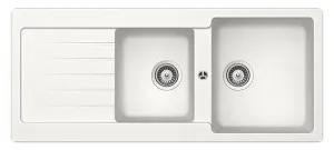 Abey Schock Typos 1 and 3/4 Bowl Sink with Drainer TD200W by Abey, a Kitchen Sinks for sale on Style Sourcebook