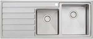 Oliveri Apollo 1 and 3/4 Bowl Left Hand Drainer Sink AP1412 by Oliveri, a Kitchen Sinks for sale on Style Sourcebook