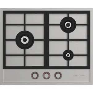 Spezialist 64cm LP Gas 3 Burner Stainless Steel Cooktop S30643SFLPG by Spezialist, a Cooktops for sale on Style Sourcebook