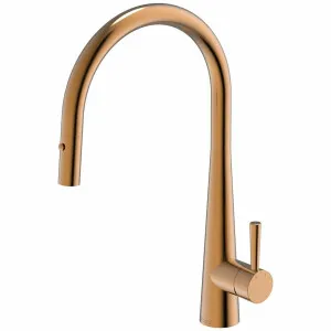 Gareth Ashton Gooseneck Pull Out Kitchen Mixer Tap KTA014-CO by Gareth Ashton, a Kitchen Taps & Mixers for sale on Style Sourcebook