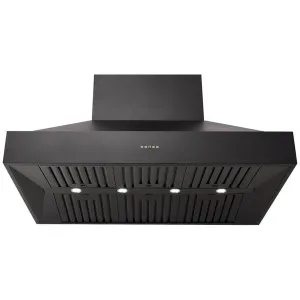 Schweigen 120cm BBQ Canopy Rangehood with On-Board Motor - Black CL8912B by Schweigen, a Rangehoods for sale on Style Sourcebook