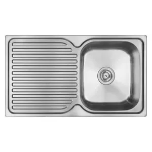 Abey Entry Single Bowl Left Hand Drainer Sink EN100R by Abey, a Kitchen Sinks for sale on Style Sourcebook