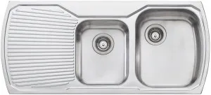 Oliveri Monet 1 and 3/4 Bowl Left Hand Drainer Topmount Sink *NO TAP HOLE* MO712 by Oliveri, a Kitchen Sinks for sale on Style Sourcebook