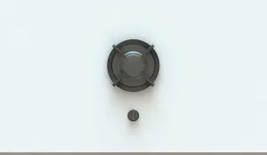 Pitt Altar 1 Medium Burner Natural Gas Cooktop Black Brass ALTAR1BTNG by Pitt, a Cooktops for sale on Style Sourcebook