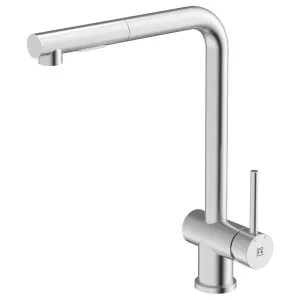 Gareth Ashton Square Neck Mixer Tap Brushed Stainless Steel KTA030BR by Gareth Ashton, a Kitchen Taps & Mixers for sale on Style Sourcebook