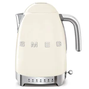 Smeg 50s Retro Style Temperature Control Electric Kettle Cream KLF04CRAU by Smeg, a Small Kitchen Appliances for sale on Style Sourcebook