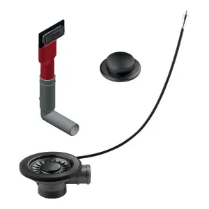 Franke Remote Waste Kit with Overflow and Push Button Anthracite AN-ROFK by Franke, a Kitchen Sinks for sale on Style Sourcebook