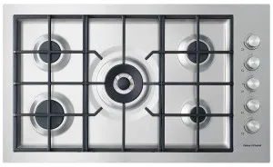 Fisher & Paykel Series 9 90cm LPG Gas Flush Fit Cooktop Stainless Steel CG905DWLPFCX3 by Fisher & Paykel, a Cooktops for sale on Style Sourcebook