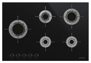 Smeg 75cm Dolce Stil Novo Aesthetic Blade Flame Natural Gas Cooktop PVL675LCNAU by Smeg, a Cooktops for sale on Style Sourcebook