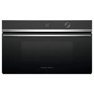 Fisher & Paykel 76cm Series 9 Contemporary Compact Combi-Microwave Oven Stainless Steel Accents OM76NDTDX1 by Fisher & Paykel, a Microwave Ovens for sale on Style Sourcebook