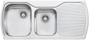 Oliveri Monet 1 and 3/4 Bowl Right Hand Drainer Sink MO711 by Oliveri, a Kitchen Sinks for sale on Style Sourcebook