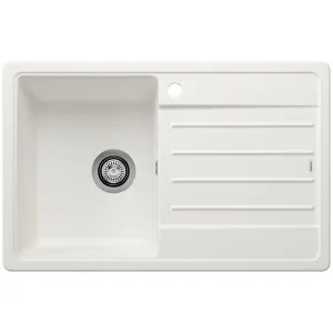 Blanco LEGRA 45S Single Bowl Top Mount Sink with Right Hand Drainer Silgranit White 528059 by Blanco, a Kitchen Sinks for sale on Style Sourcebook