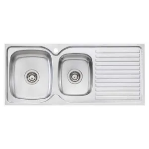 Oliveri Endeavour 1 and 3/4 Bowl Topmount Sink with Right Hand Drainer EE11 by Oliveri, a Kitchen Sinks for sale on Style Sourcebook