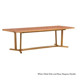 De La Espada Shaker Dining Table Small in Oak with Stone Top 764SMK by De La Espada, a Dining Tables for sale on Style Sourcebook