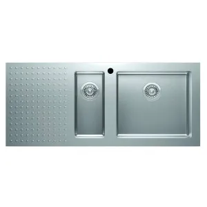 Barazza Select 1200x500 1 & 1/3 Right Hand Bowl Sink with Drainer 1ISX120R by Barazza, a Kitchen Sinks for sale on Style Sourcebook