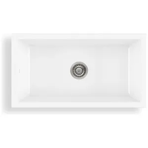 Oliveri Sicily Fireclay Farmhouse Countertop or Undermount Sink White SC-WH1980 by Oliveri, a Kitchen Sinks for sale on Style Sourcebook